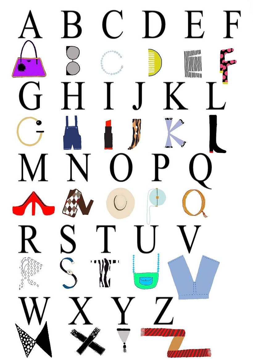 Fashion alphabet 1
