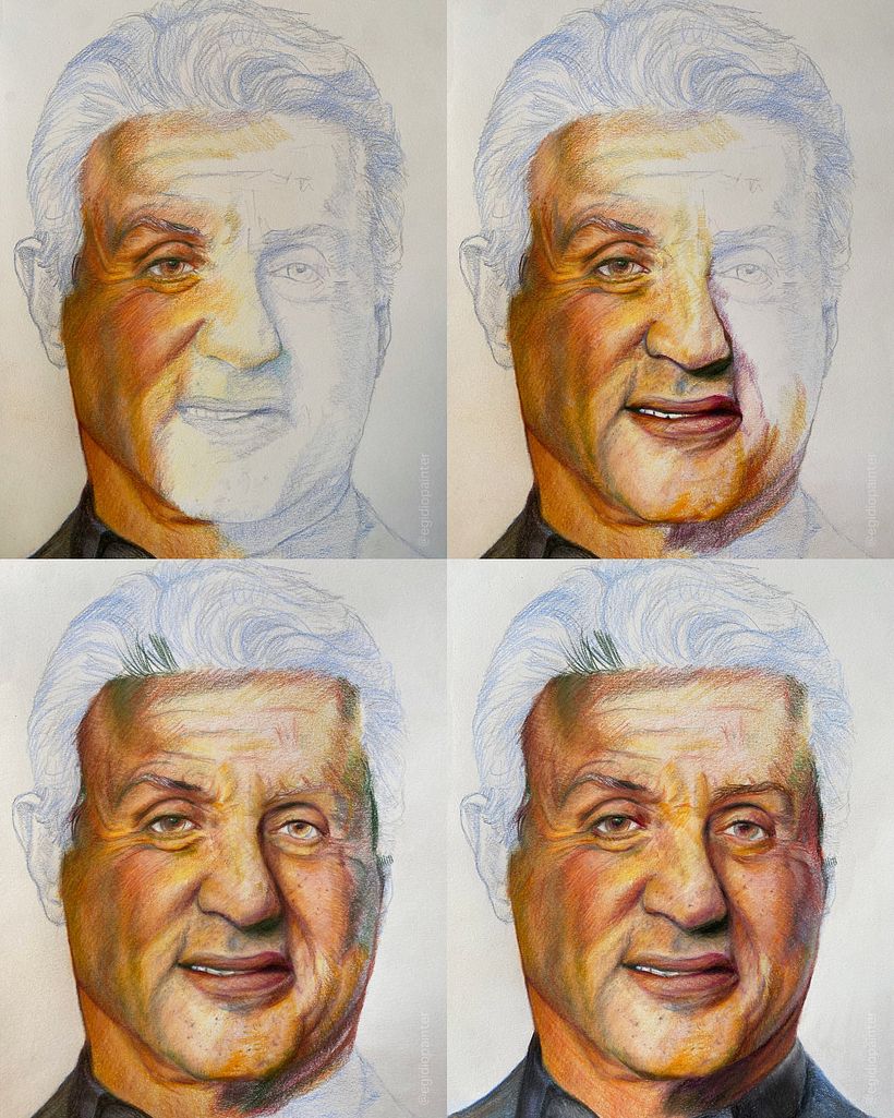 Ritratto di Sylvester Stallone 1