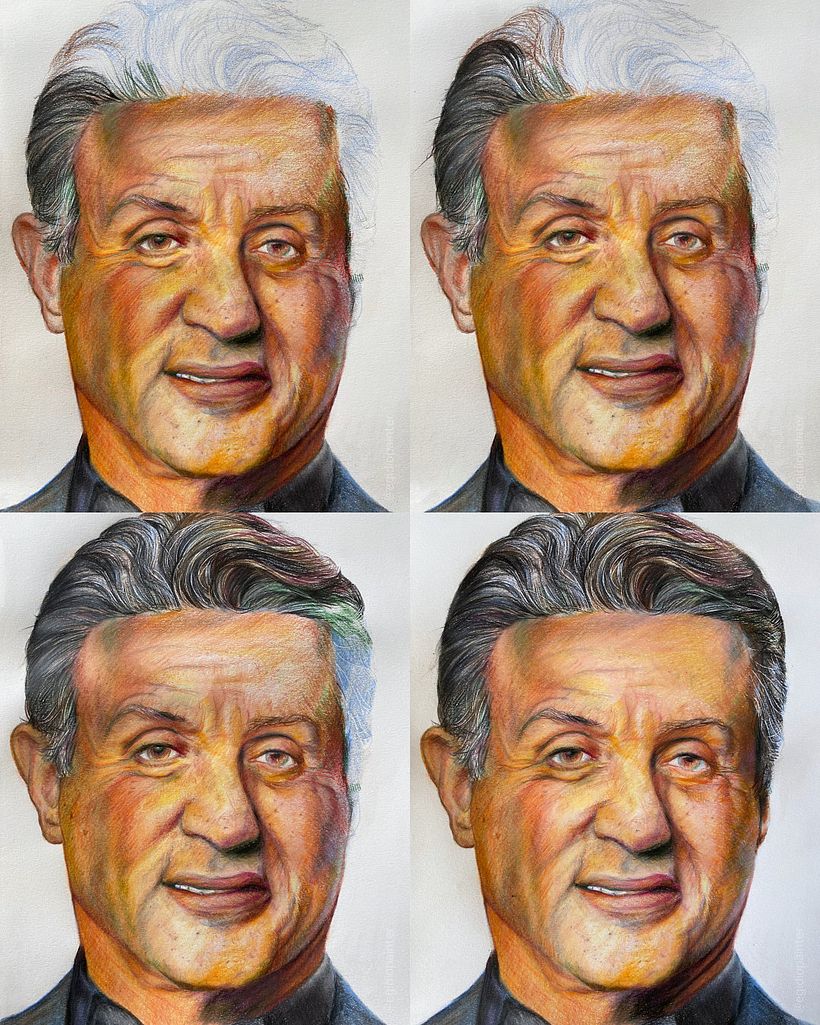 Ritratto di Sylvester Stallone 1