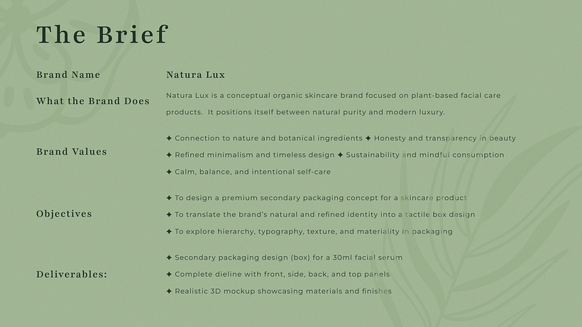 Natura Lux Serum Box Package Design 1
