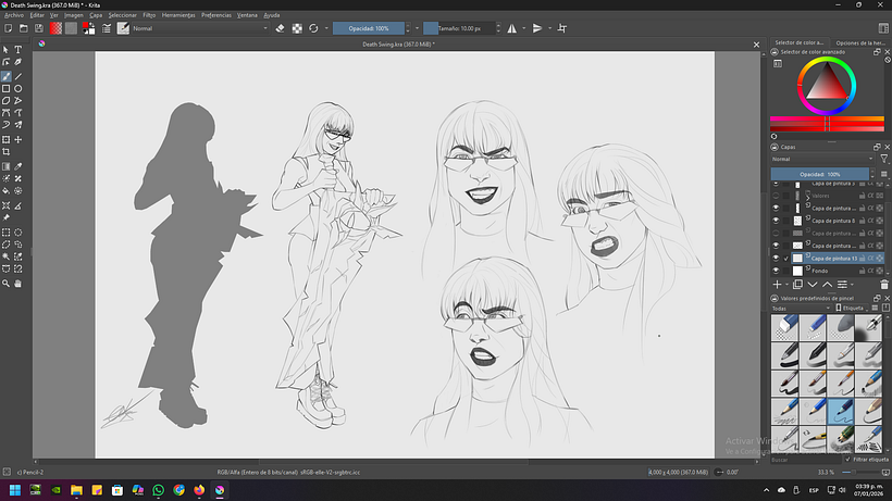 Protecto del cusro de Concept Art. Lacrimosa. 1