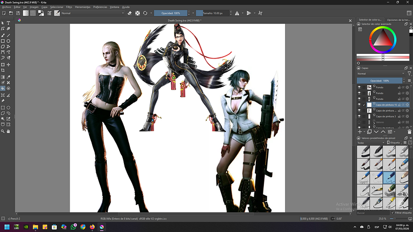 Protecto del cusro de Concept Art. Lacrimosa. 1