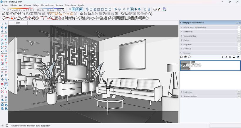 RENDER DE INTERIOR - LOFT CMO 1