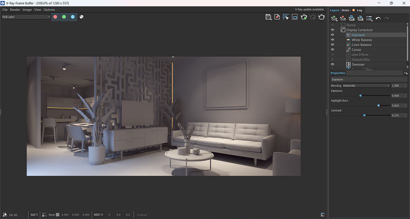 RENDER DE INTERIOR - LOFT CMO 1