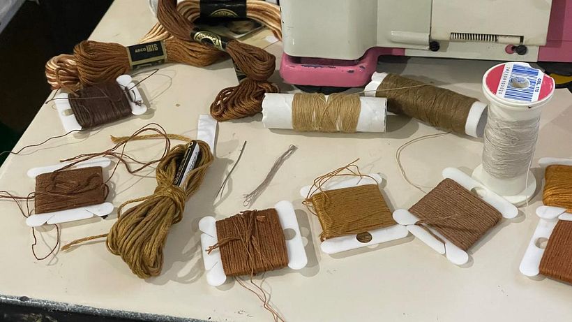 Mini retrato beagle en llavero 1