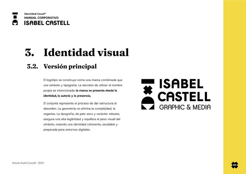 Isabel Castell_Manual de Identidad Visual. 9