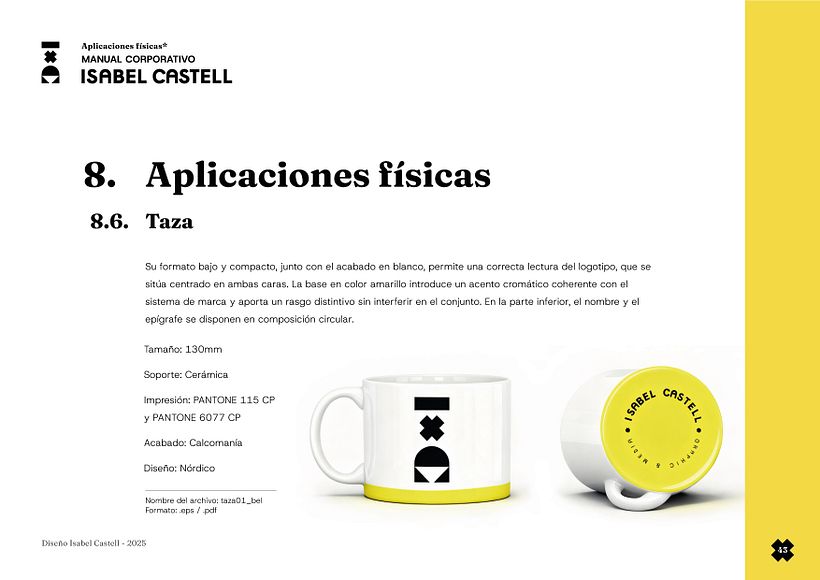 Isabel Castell_Manual de Identidad Visual. 43