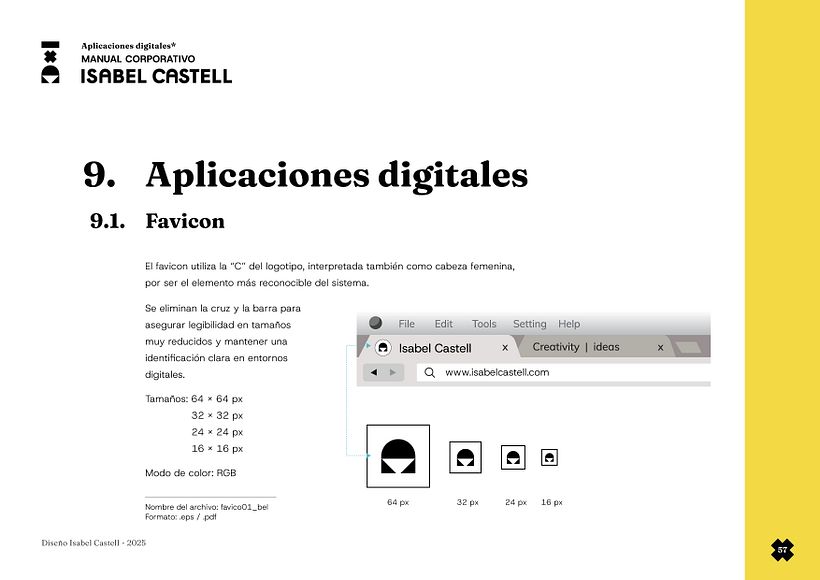 Isabel Castell_Manual de Identidad Visual. 57