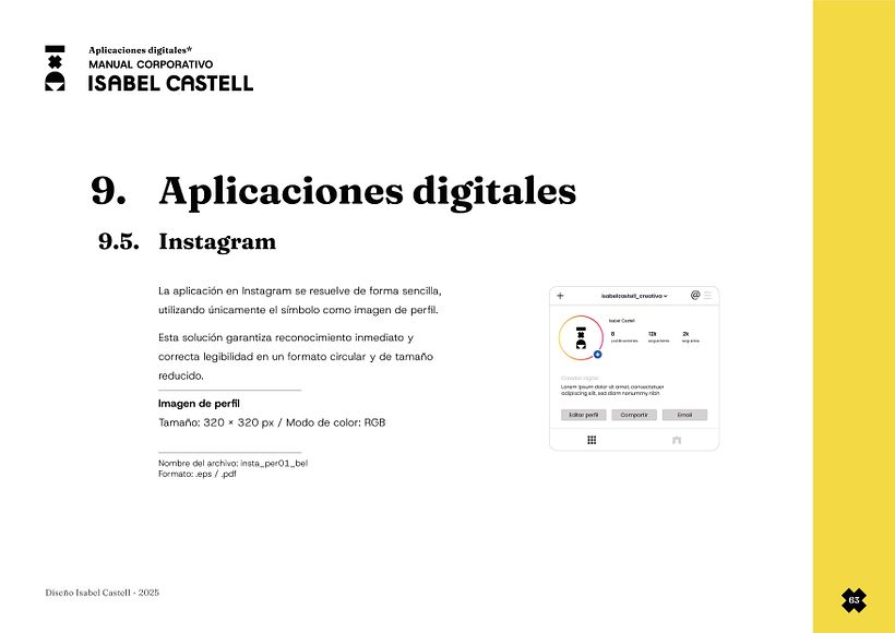 Isabel Castell_Manual de Identidad Visual. 63