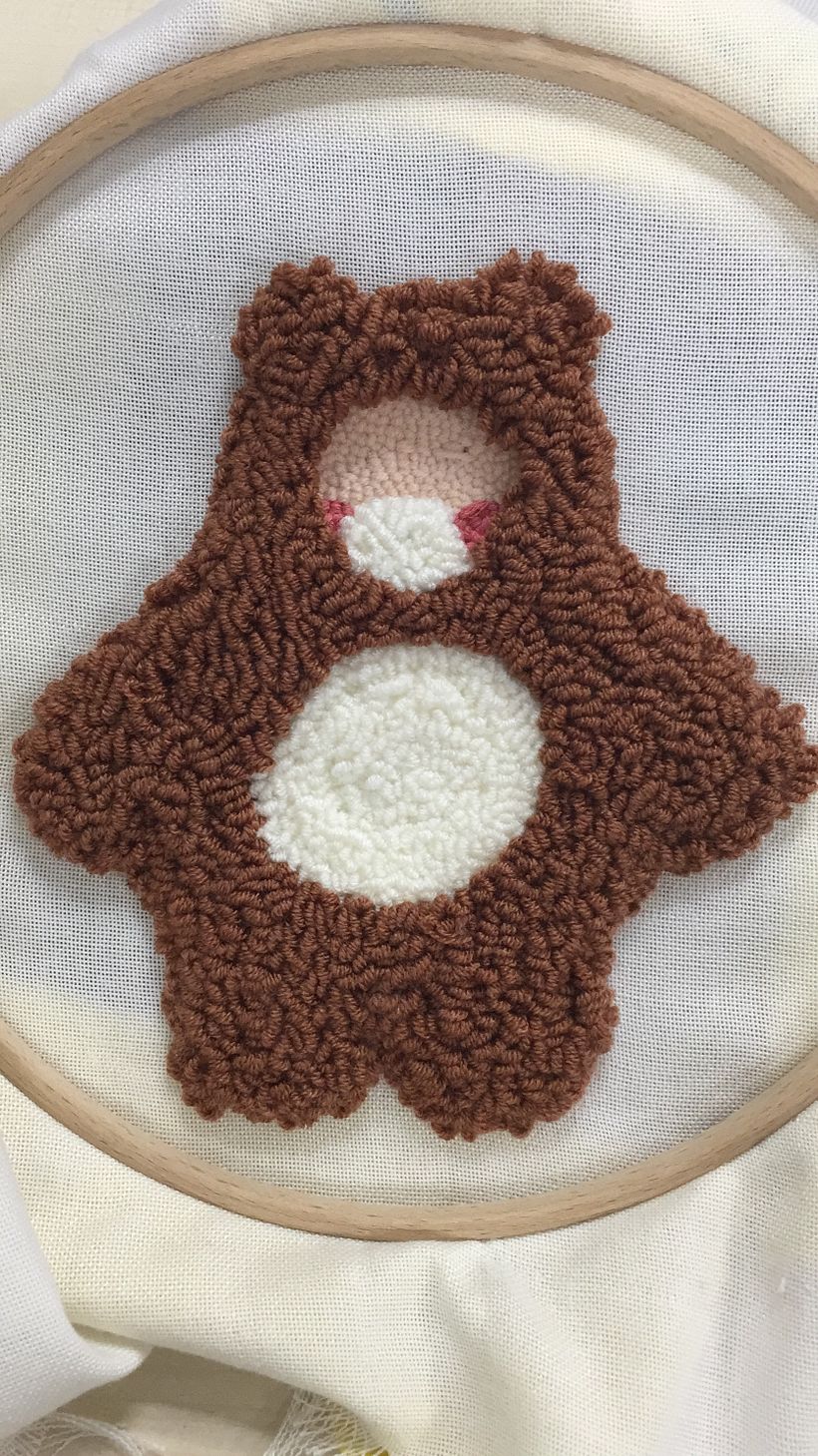 Soft Paws – Punch Needle Teddy 1