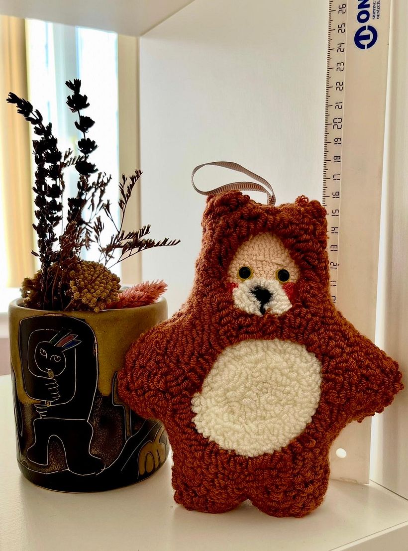 Soft Paws – Punch Needle Teddy 1