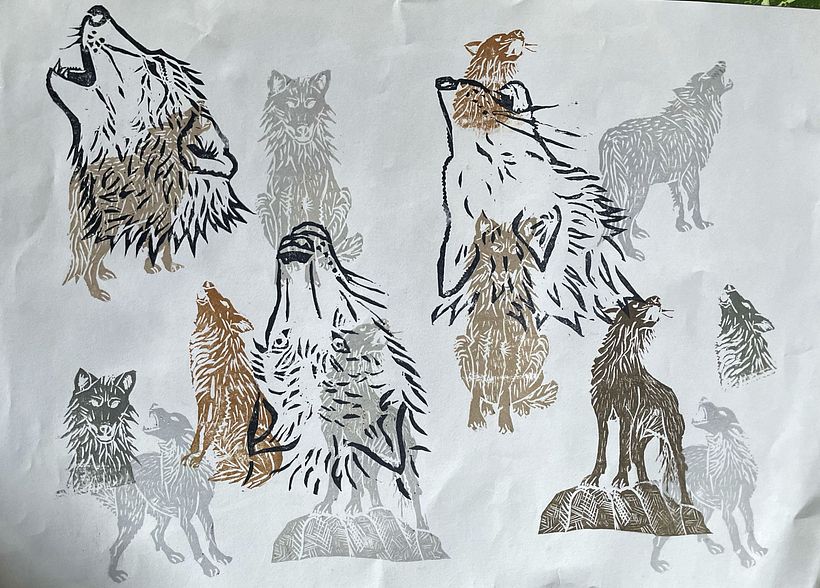 Collection de tampons de loups 1