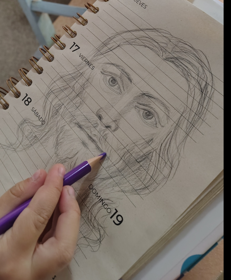 Cristo. Boceto en papel común 1