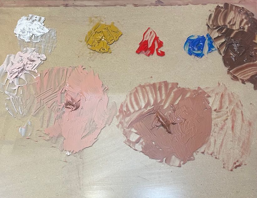 Expressive oil portrait 1