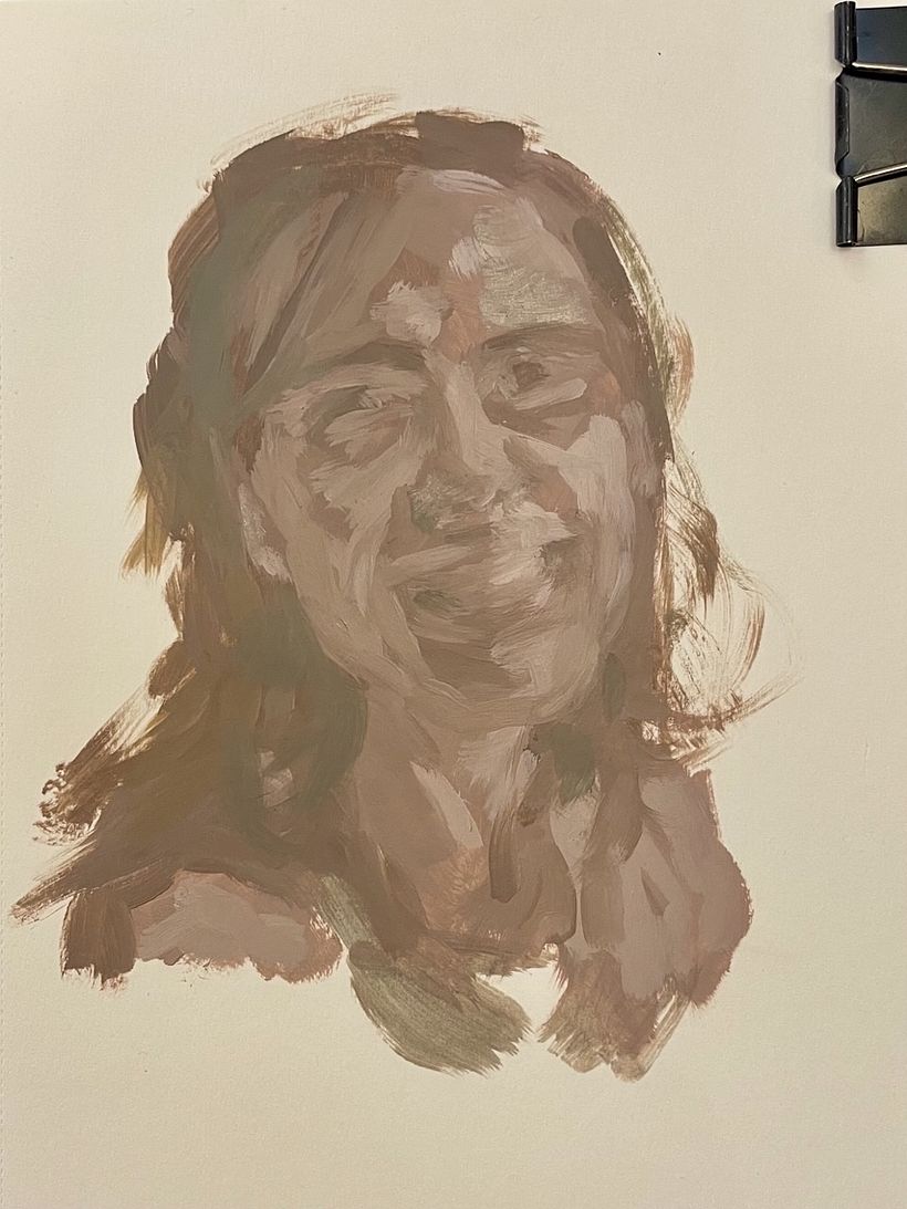 Expressive oil portrait 2