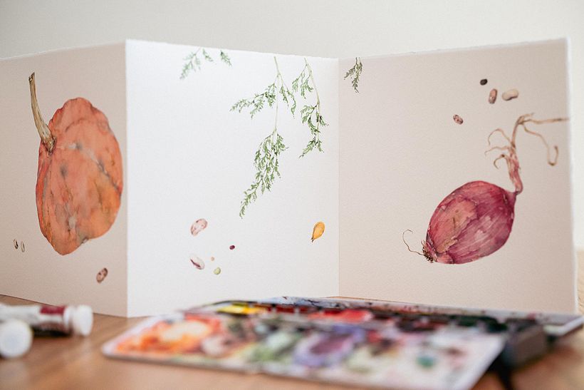 Minestrone Vegetables: Creating a Leporello 1