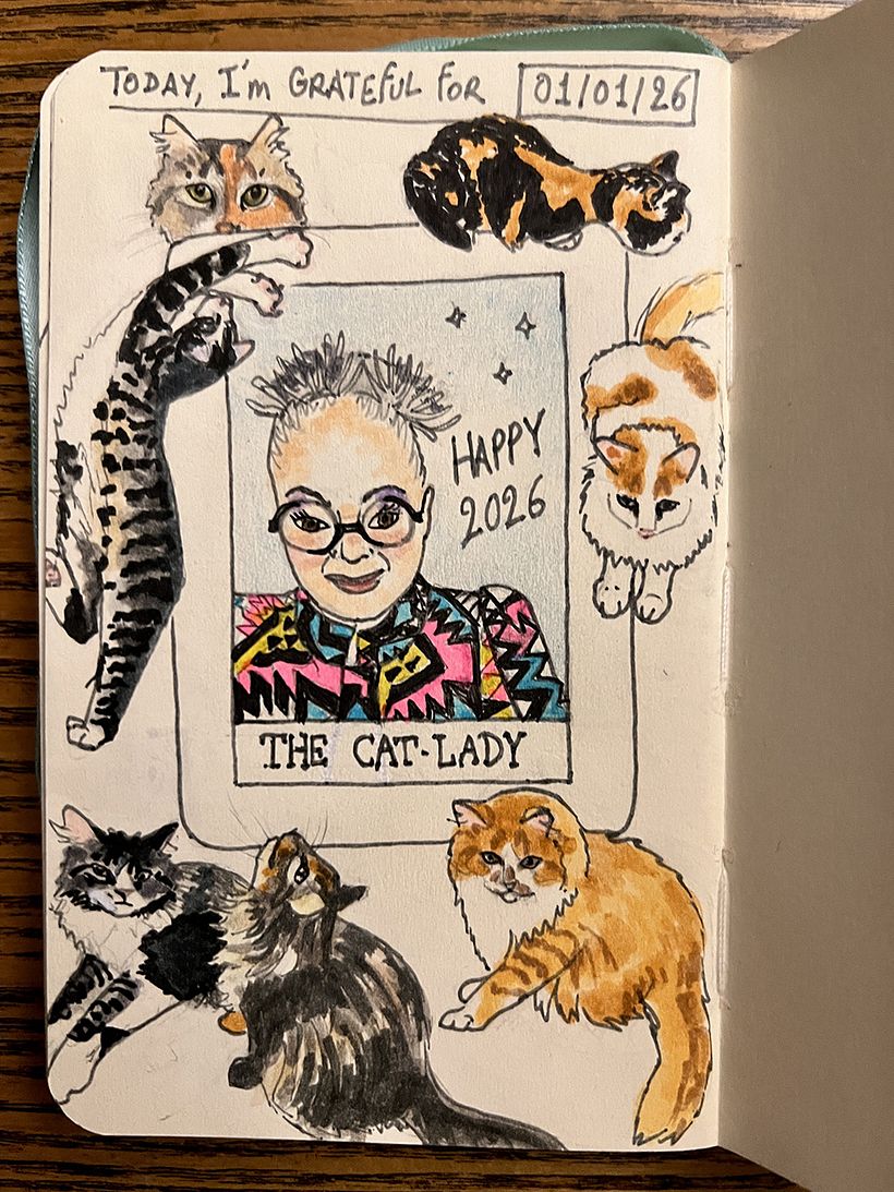 Carnet de gratitude : January 2026 sketchbook 1