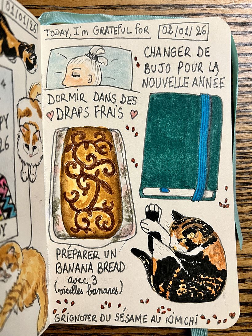 Carnet de gratitude : January 2026 sketchbook 1