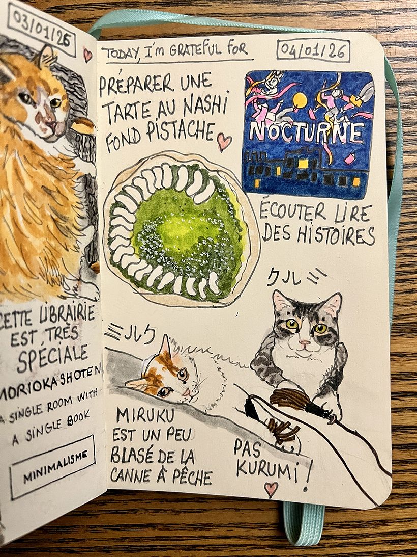 Carnet de gratitude : January 2026 sketchbook 1