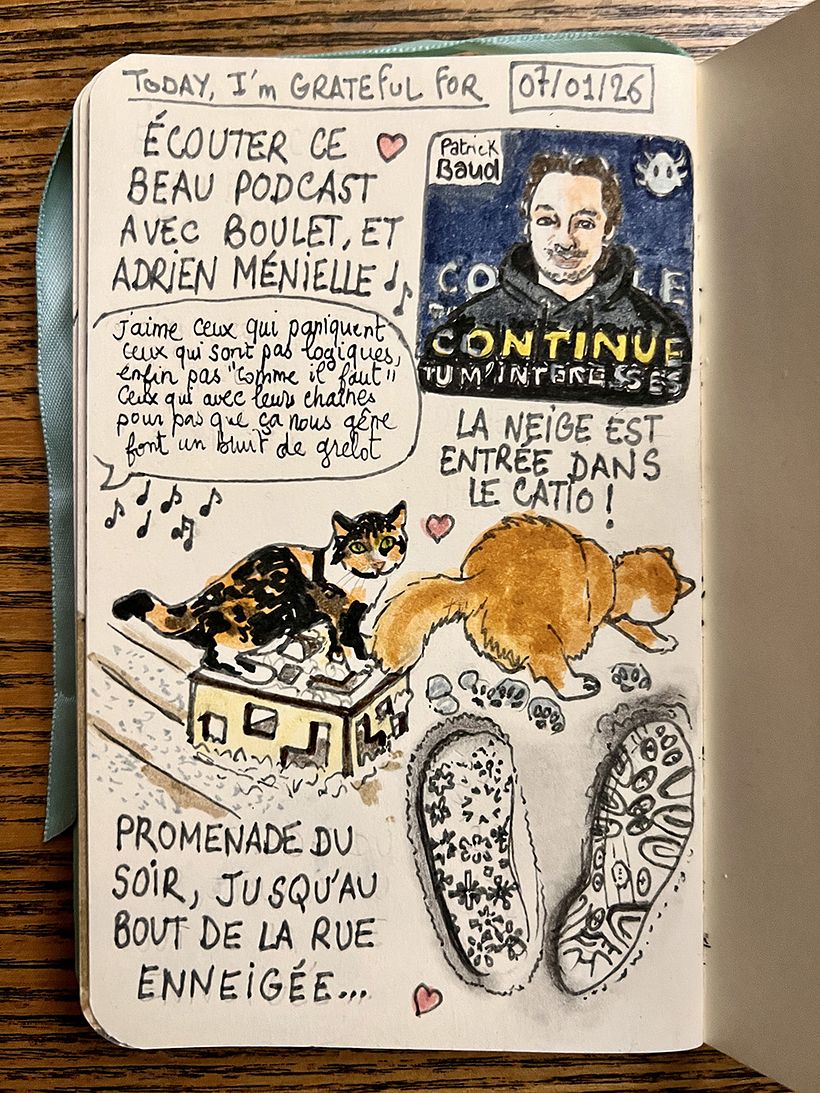 Carnet de gratitude : January 2026 sketchbook 1