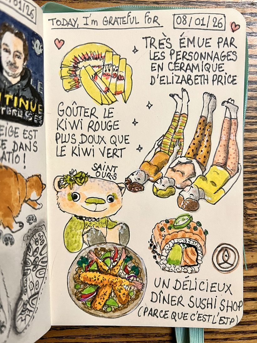 Carnet de gratitude : January 2026 sketchbook 1