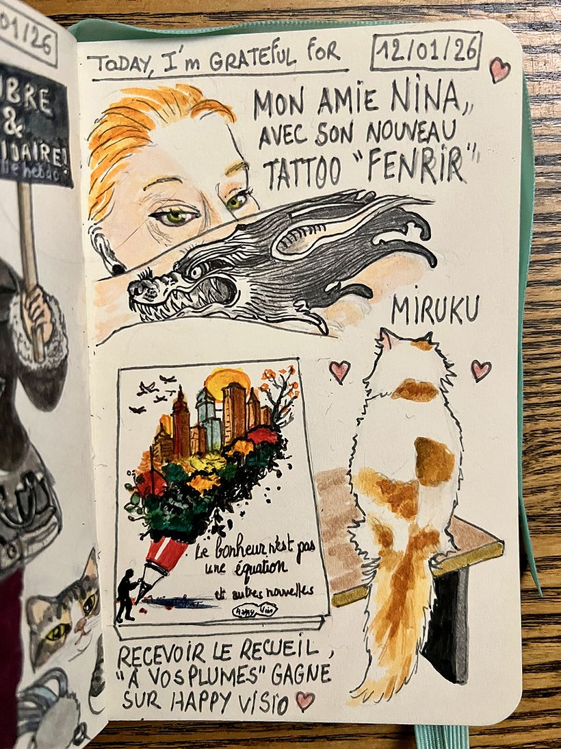 Carnet de gratitude : January 2026 sketchbook 1