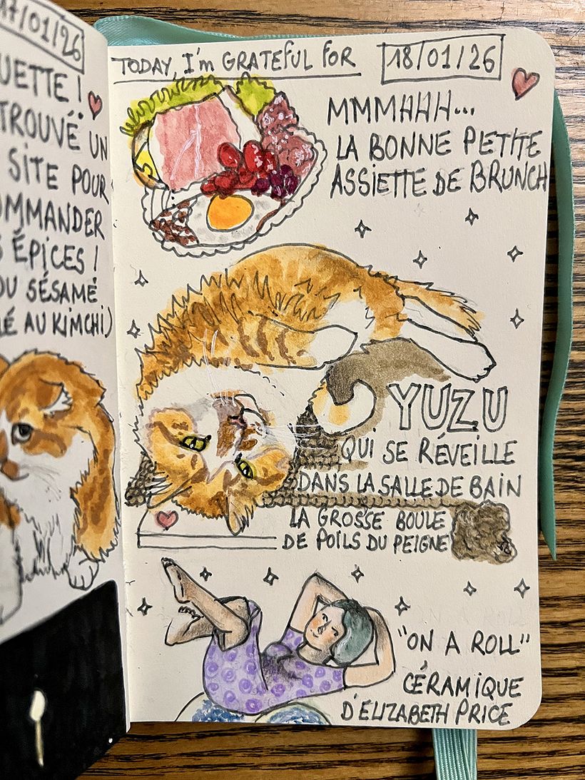 Carnet de gratitude : January 2026 sketchbook 1