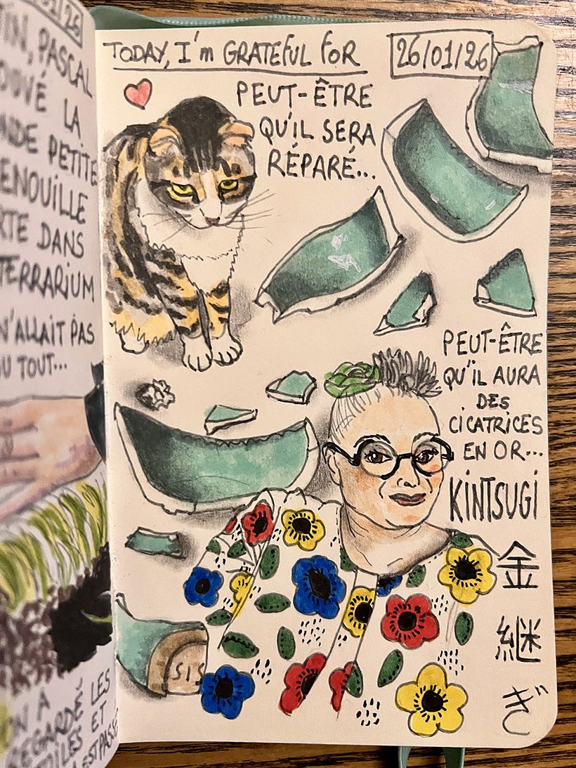 Carnet de gratitude : January 2026 sketchbook 1