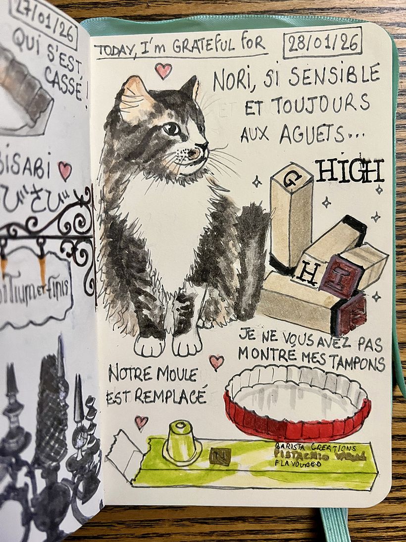 Carnet de gratitude : January 2026 sketchbook 1