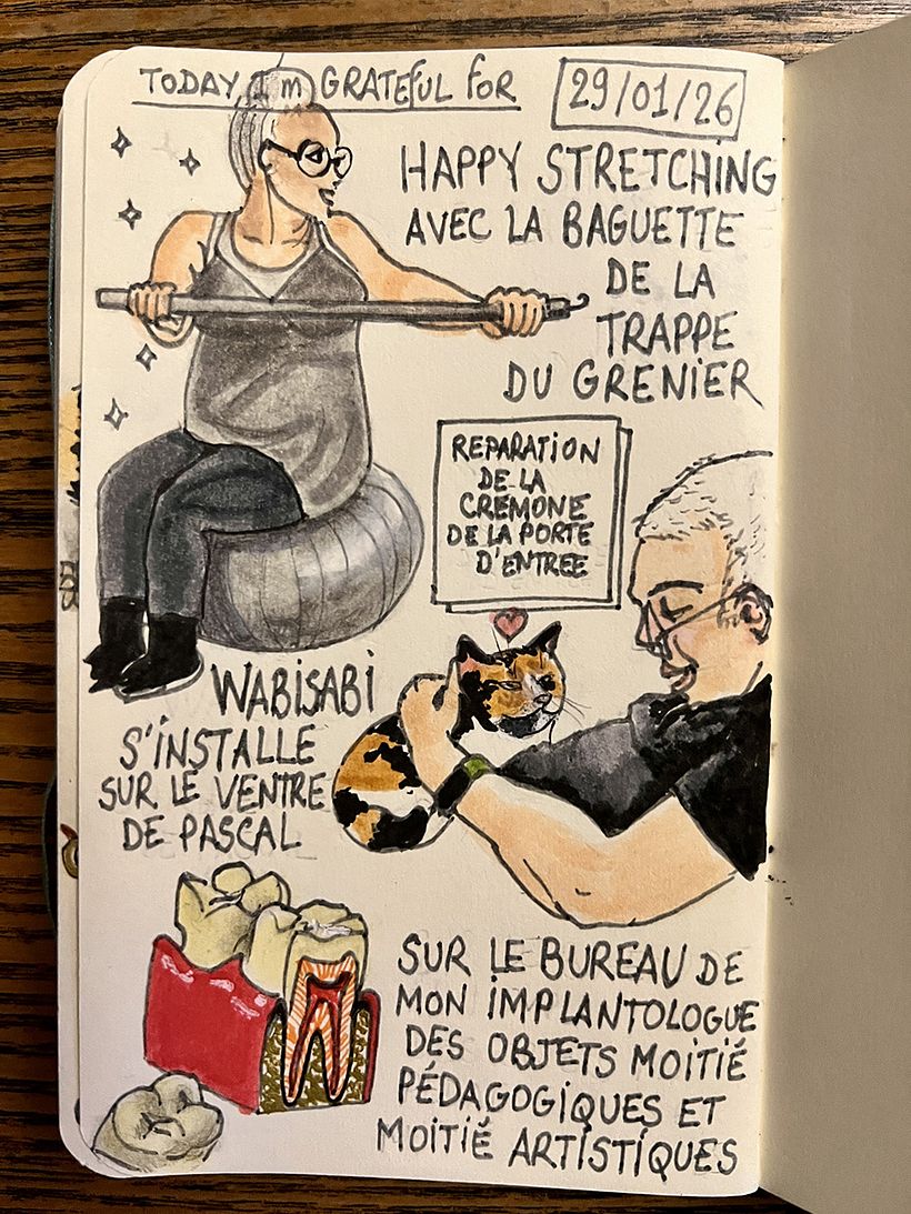 Carnet de gratitude : January 2026 sketchbook 1