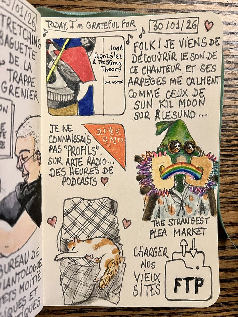 Carnet de gratitude : January 2026 sketchbook 1
