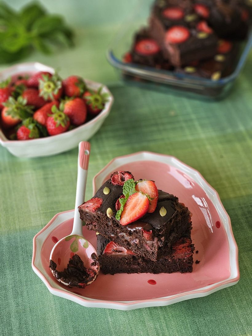 Proyecto final: Brownie con fresas 1