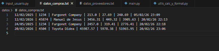 REGISTRO DE FACTURAS 2