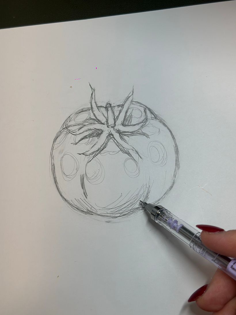 How To Draw A Tomato Using Acrylic Paint Markers 1