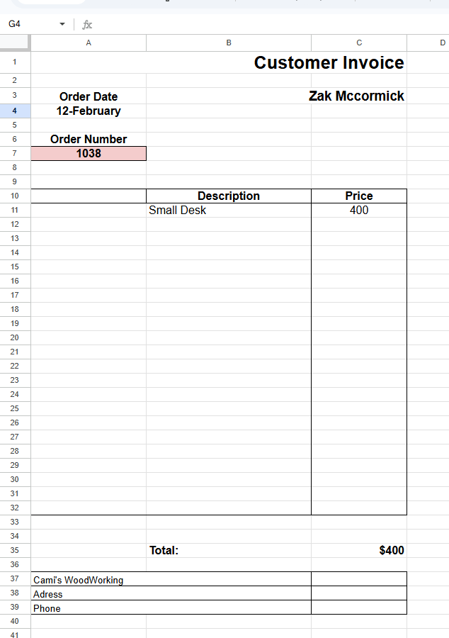 Google Sheets 1