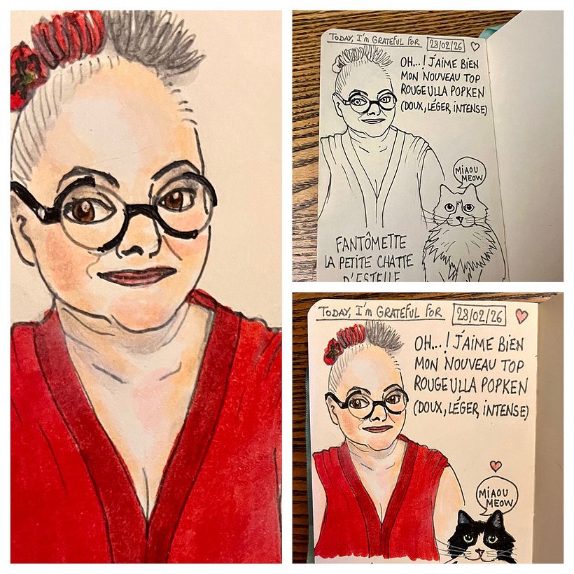 Carnet de gratitude : February 2026 sketchbook 1