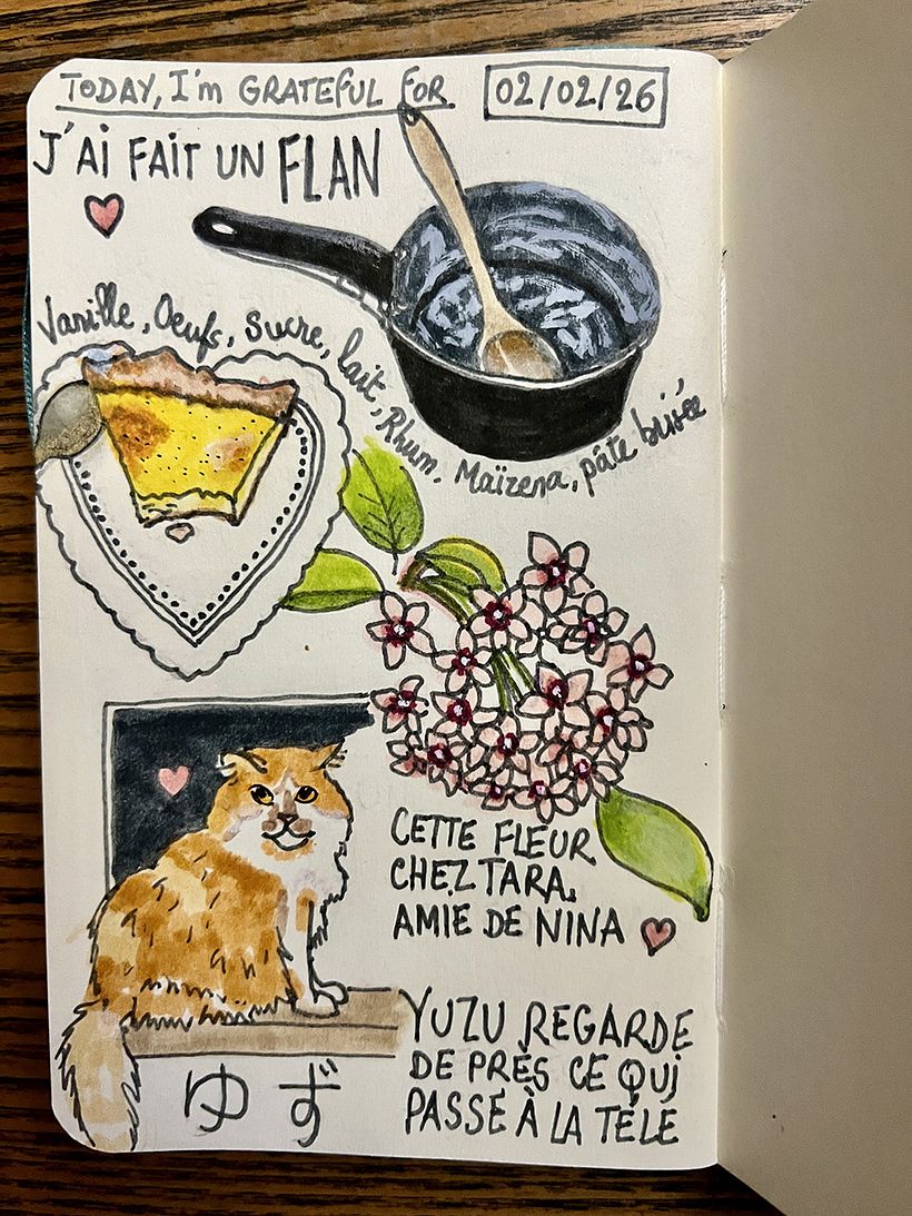 Carnet de gratitude : February 2026 sketchbook 1