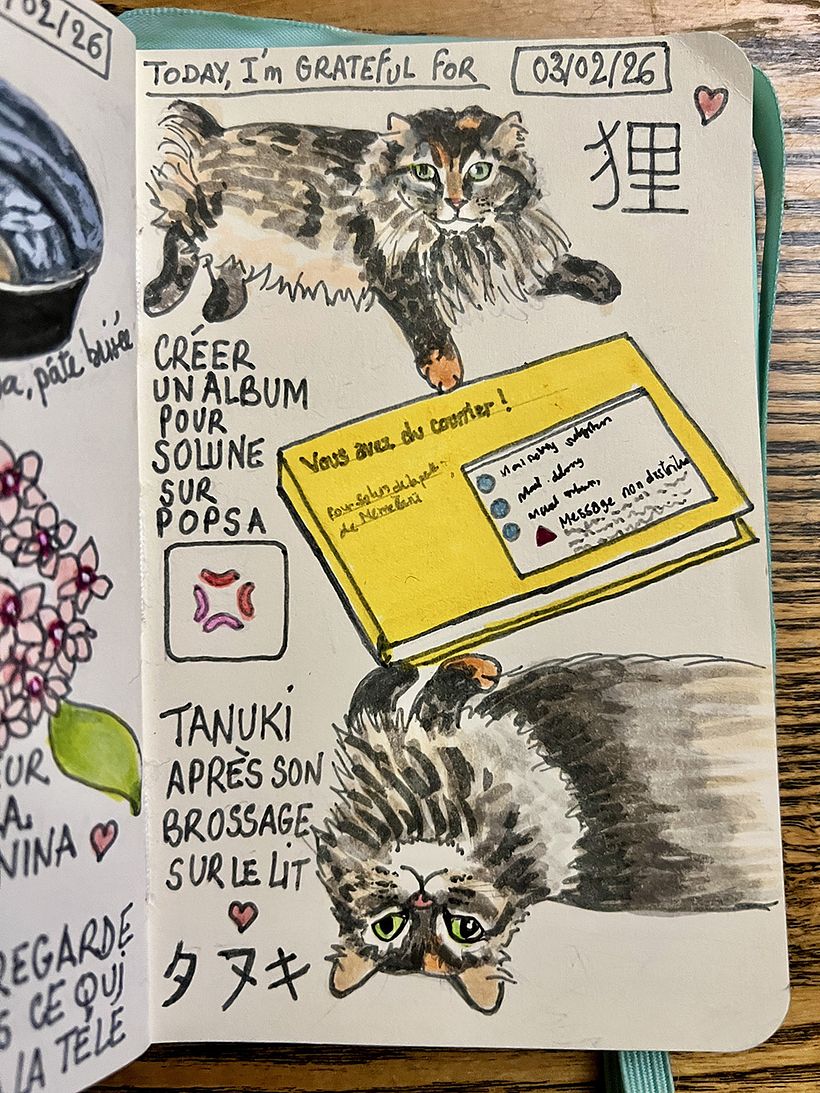 Carnet de gratitude : February 2026 sketchbook 1