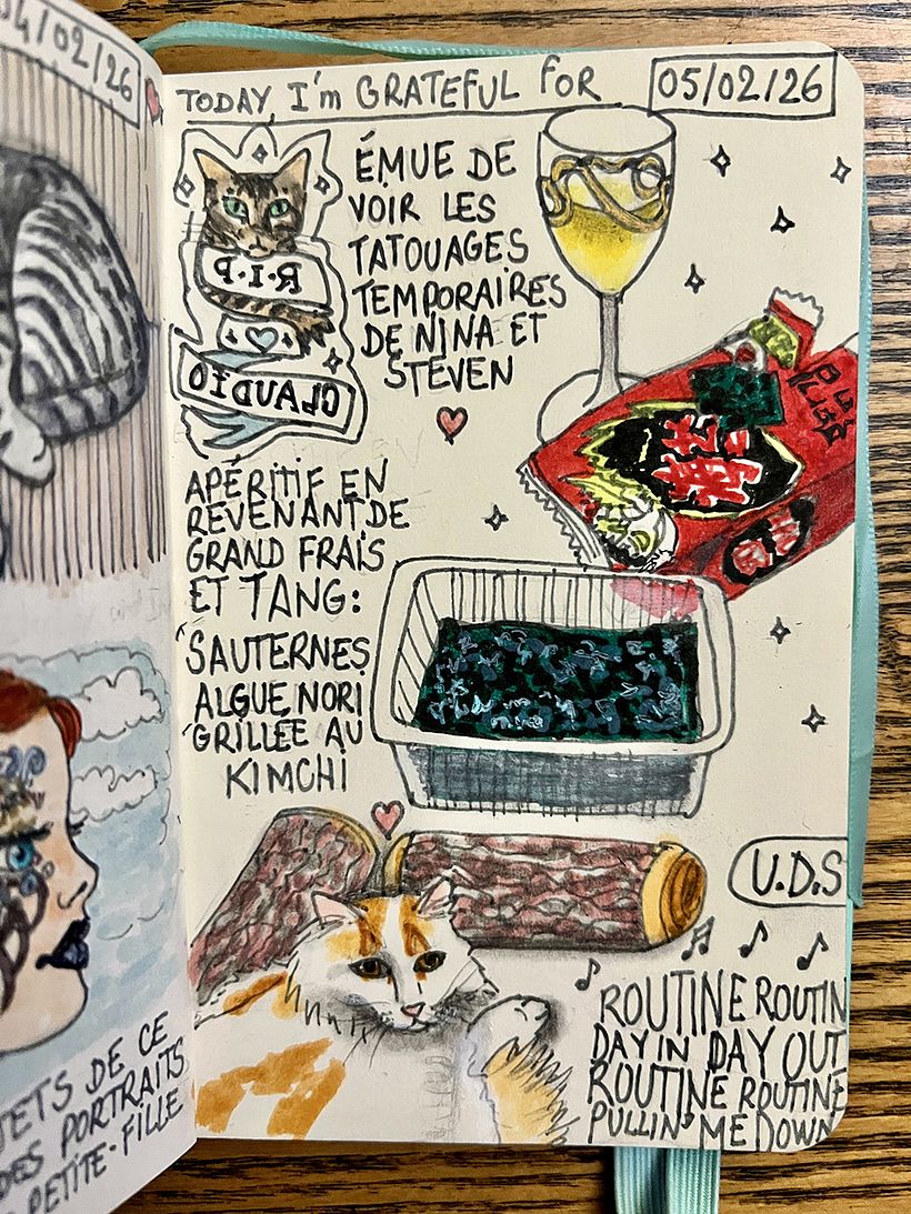 Carnet de gratitude : February 2026 sketchbook 1