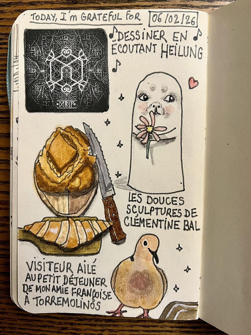 Carnet de gratitude : February 2026 sketchbook 1