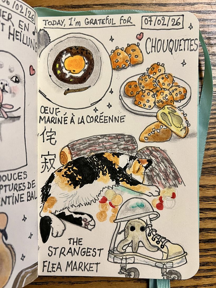 Carnet de gratitude : February 2026 sketchbook 1