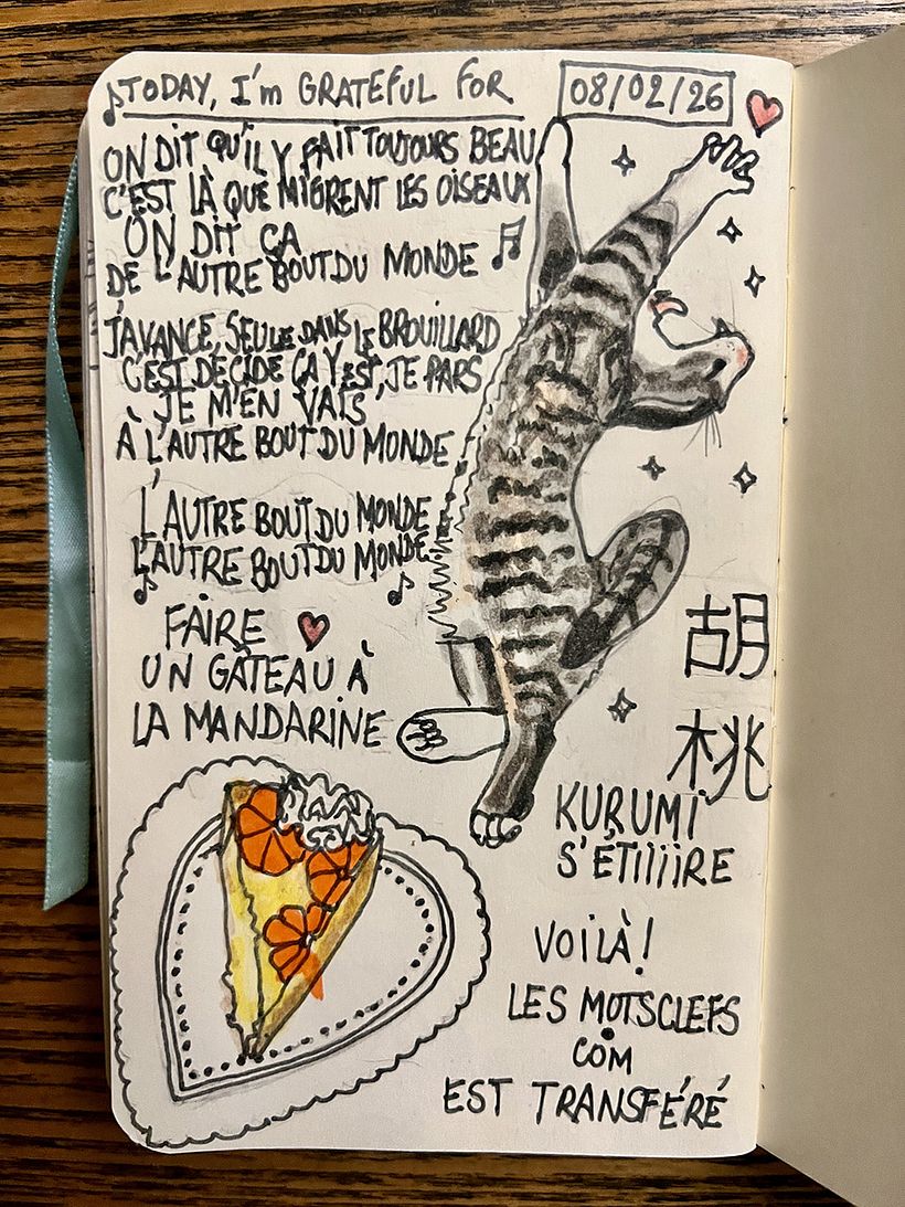 Carnet de gratitude : February 2026 sketchbook 1