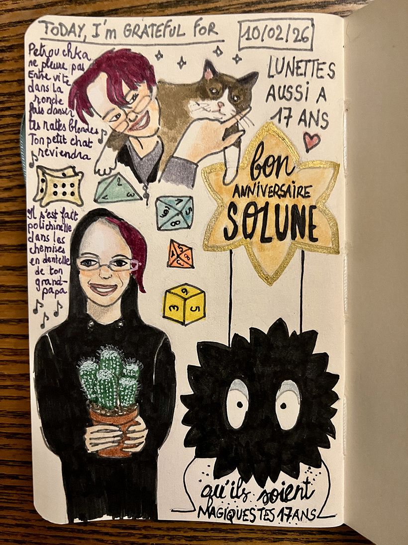 Carnet de gratitude : February 2026 sketchbook 1
