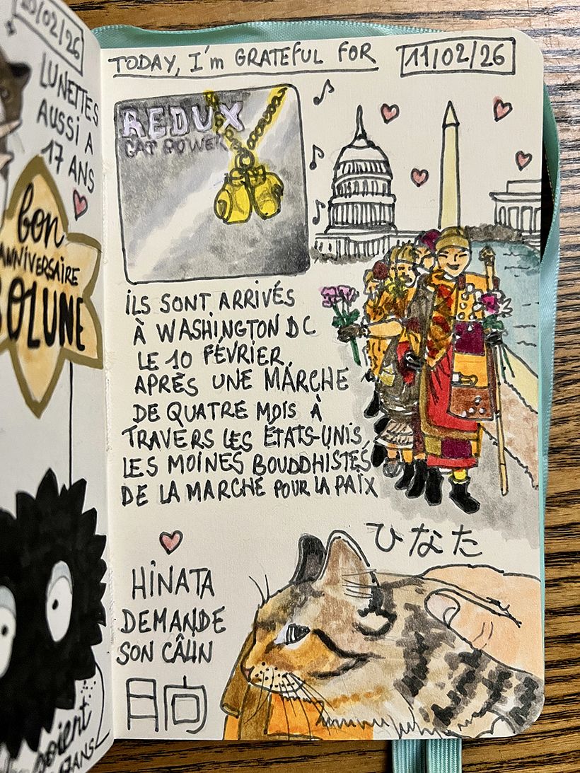 Carnet de gratitude : February 2026 sketchbook 1
