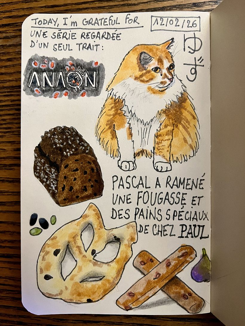 Carnet de gratitude : February 2026 sketchbook 1
