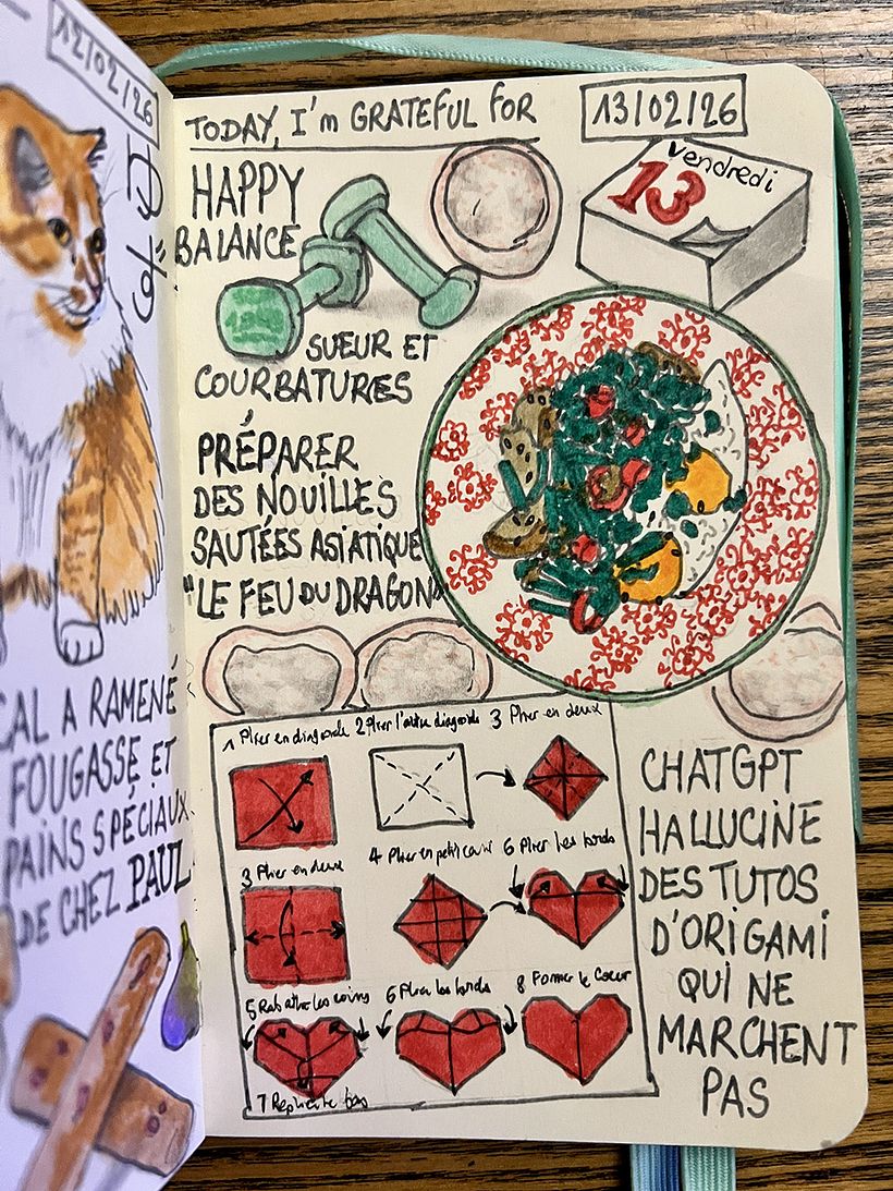 Carnet de gratitude : February 2026 sketchbook 1