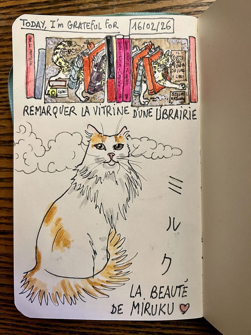 Carnet de gratitude : February 2026 sketchbook 1