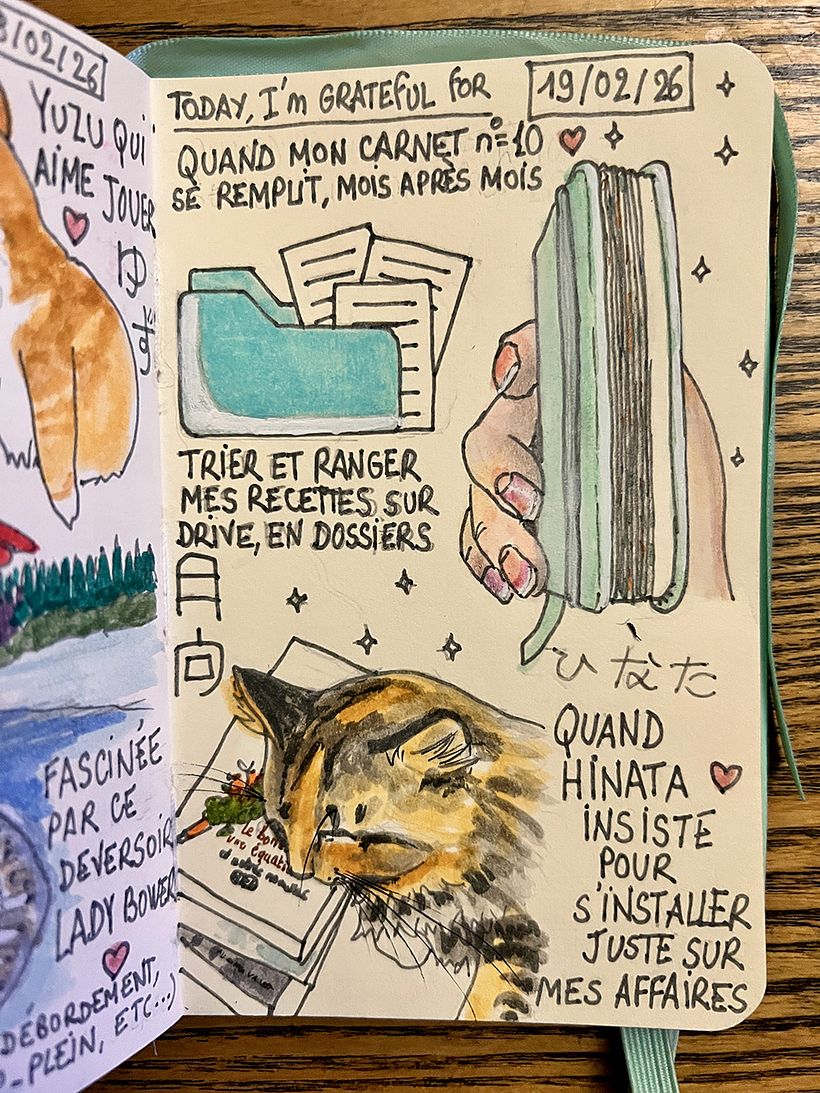 Carnet de gratitude : February 2026 sketchbook 1