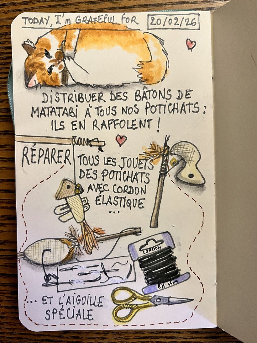 Carnet de gratitude : February 2026 sketchbook 1