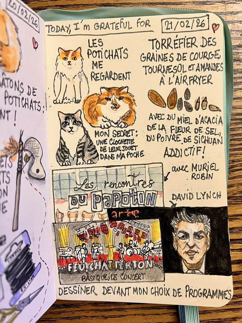 Carnet de gratitude : February 2026 sketchbook 1